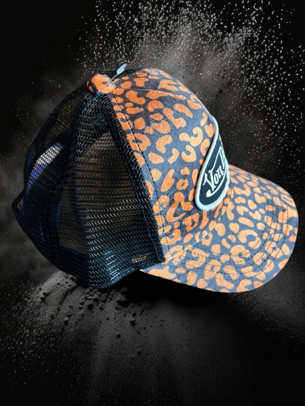 Von Dutch Trucker Hat Orange Leopard Cheetah Print Y2K Mesh Snapback ⚡🌶️✨ - Picture 4 of 13